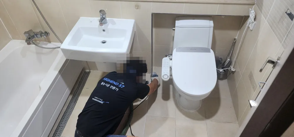 줄눈 시공 현장